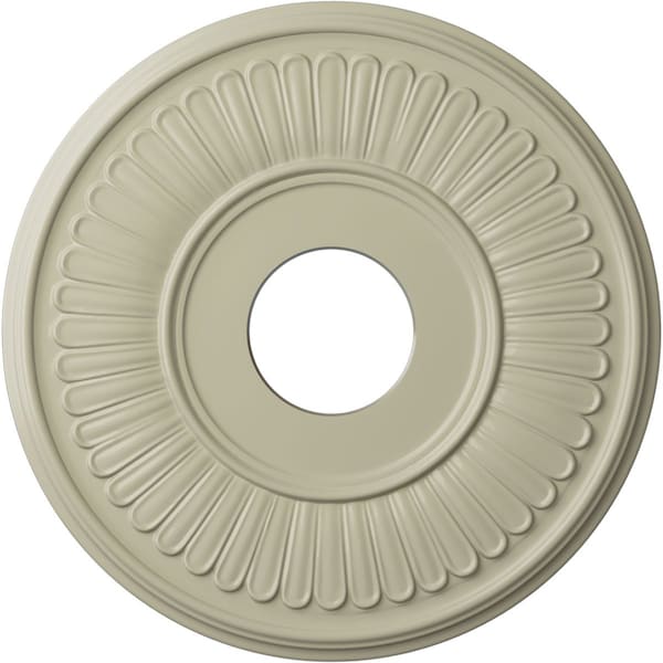 Ekena Millwork Berkshire Ceiling Medallion (Fits Canopies up to 7"), 15 3/4"OD x 3 7/8"ID x 3/4"P, Clear Yellow CM15BECYF - main